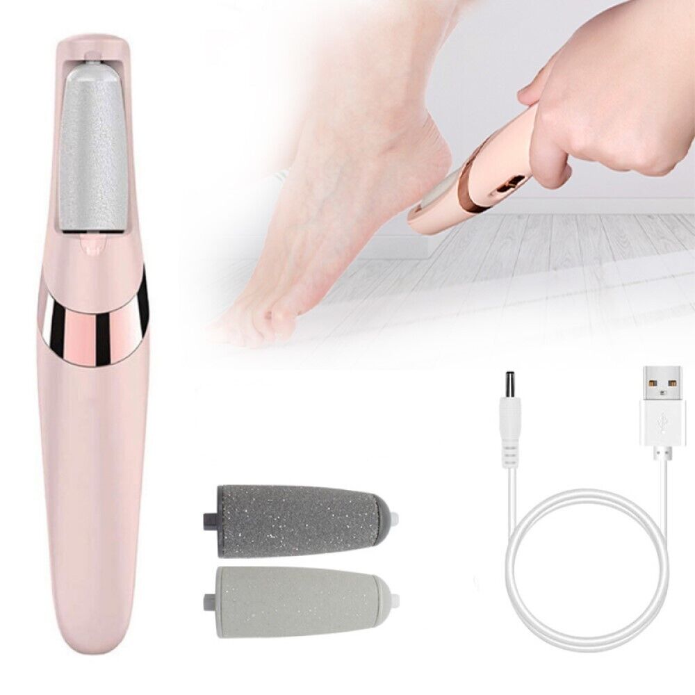 Rimuovi calli elettrico ricaricabile duroni piedi pedicure 2 testine LT-2030