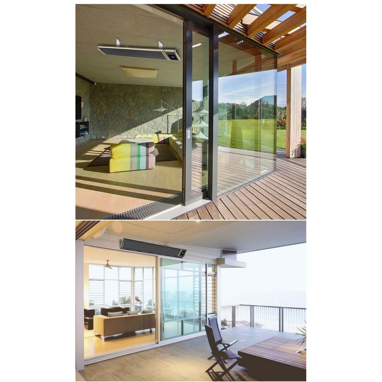 Sined Riscaldatore Infrarossi Comandabile Da Smartphone Con Wifi Da 2400w Nero