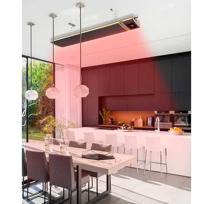 Sined Riscaldatore Infrarossi Comandabile Da Smartphone Con Wifi Da 2400w Nero