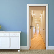 Decorazione per Porta Autoadesiva Facile da Applicare 210x83 cm Door Cover Corridor
