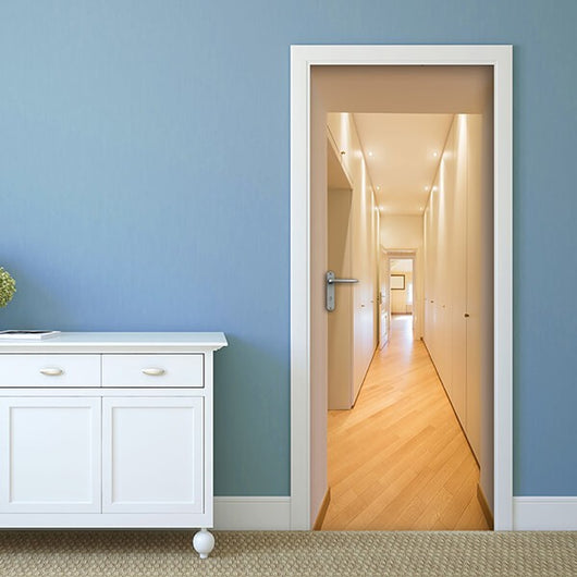 Decorazione per Porta Autoadesiva Facile da Applicare 210x83 cm Door Cover Corridor