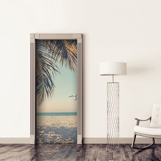 Decorazione per Porta Autoadesiva Facile da Applicare 210x83 cm Door Cover Enjoy