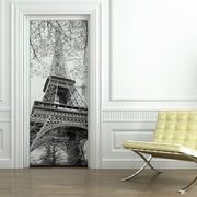 Decorazione per Porta Autoadesiva Facile da Applicare 210x83 cm Door Cover Paris Flower