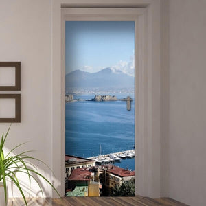 Decorazione per Porta Autoadesiva Facile da Applicare 210x83 cm Door Cover Naples