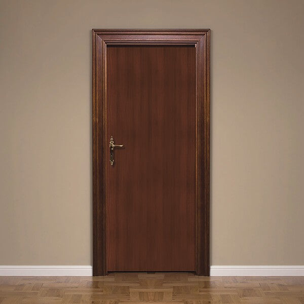 Decorazione per Porta Autoadesiva Facile da Applicare 210x83 cm Door Cover Walnut Dark Wood