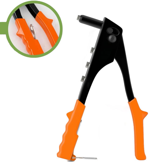 Rivettatrice Manuale 10"/250 mm Con Chiave inclusa e 4 Testine Intercambiabili 160101