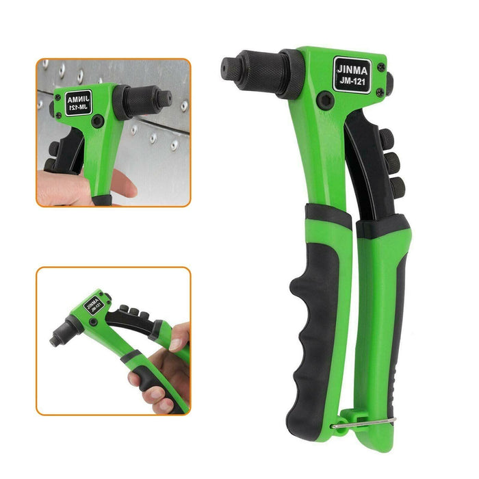 Rivettatrice Manuale Rivetti da 215mm 4 testine da 2.4 3.2 4.0 4.8 JM-121