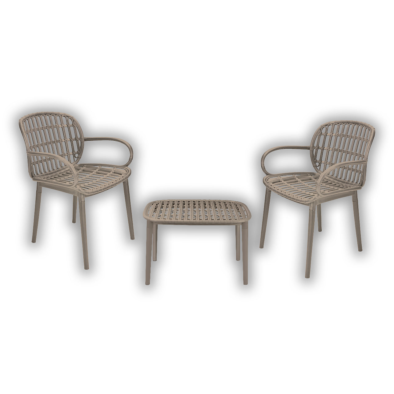 Positano SET con cuscini - Taupe - CERTIFICATO TÜV SÜD