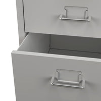 Cassettiera Kökar in Acciaio Mobile Archivio con 3 Cassetti e Rotelle - Bianco Opaco [en.casa]