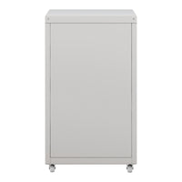 Cassettiera Kökar in Acciaio Mobile Archivio con 3 Cassetti e Rotelle - Bianco Opaco [en.casa]