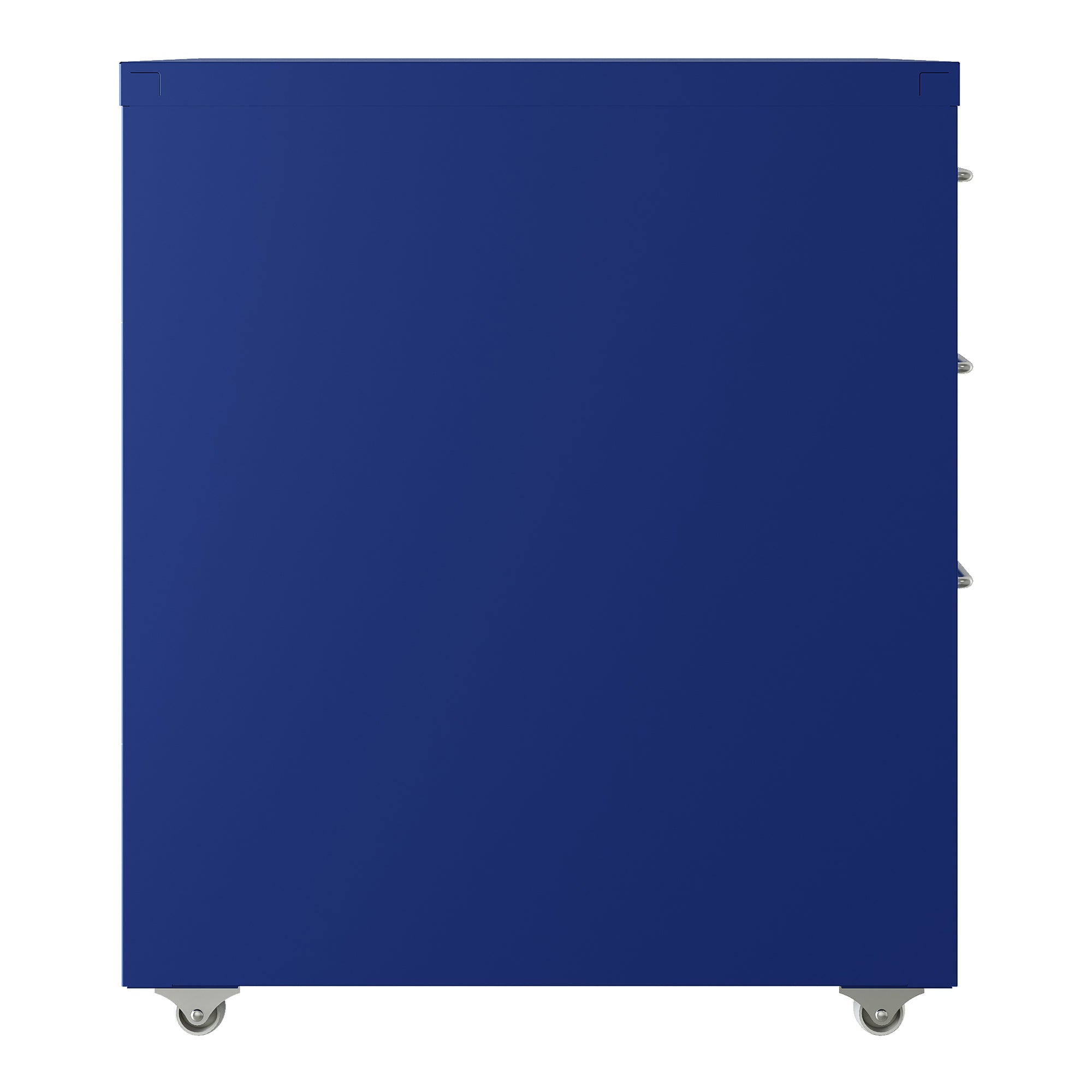 Cassettiera Kökar in Acciaio Mobile Archivio con 3 Cassetti e Rotelle - Blu [en.casa]