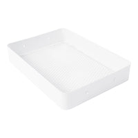 Carrello di servizio con ruote 3 cesti acciaio 785 x 46 x 35 cm bianco 03_0006799