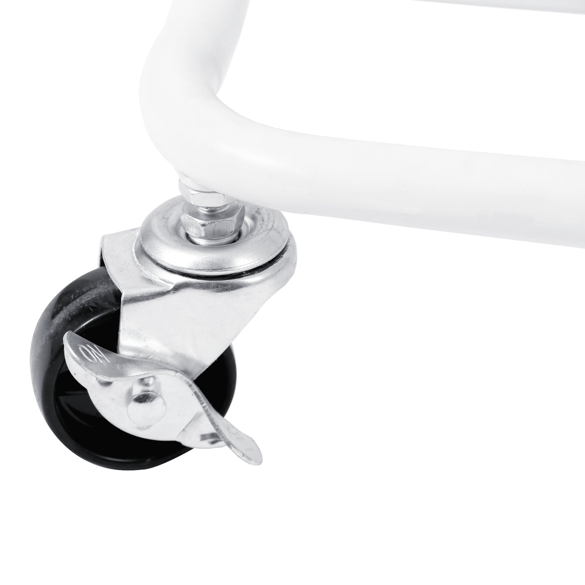 Carrello da Cucina 'Pyhäntä' in Acciaio con 3 Contenitori - Bianco opaco [en.casa]