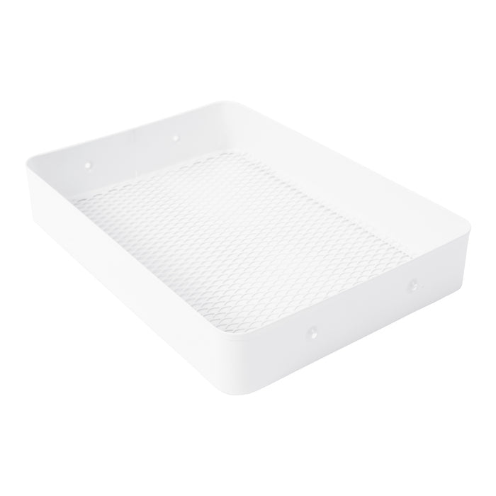 Carrello da Cucina 'Pyhäntä' in Acciaio con 3 Contenitori - Bianco opaco [en.casa]