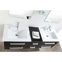 Mobile Bagno Nero 150 cm Lavabo Incluso – Rome