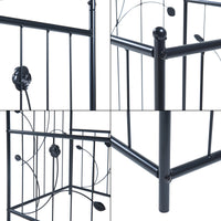 Pergola Arcuata Barisciano con Recinti per Piantare - Nero casa.pro