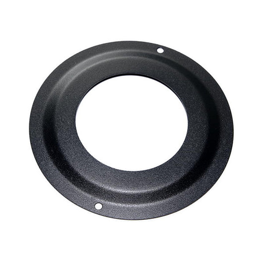 Rosone piccolo DN  80 mm d. esterno 150 mm. verniciato nero canna fumaria pellet