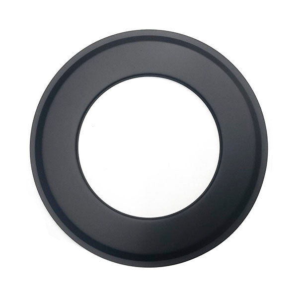 Rosone verniciato nero canna fumaria D. 180 mm. stufa legna