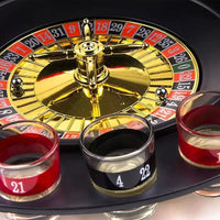 Roulette alcolica con 16 bicchierini gioco d'azzardo da tavolo per adulti MB-34