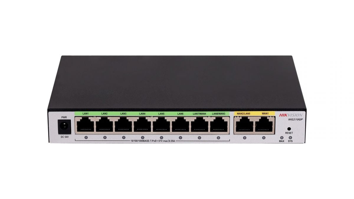 Router Controller Acces Point Hikvision 10 Porte Poe 2 Up Link