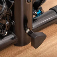 Stepper con Monitor LCD, Manubrio Regolabile ed Elastici, 55x53x118-128cm, Nero e Blu