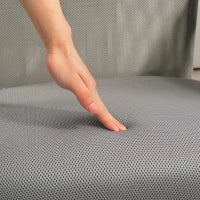 Sedia Ergonomica da Ufficio Girevole, Altezza Regolabile e Schienale a Rete, 63x65x109-119 cm, Grigio Chiaro