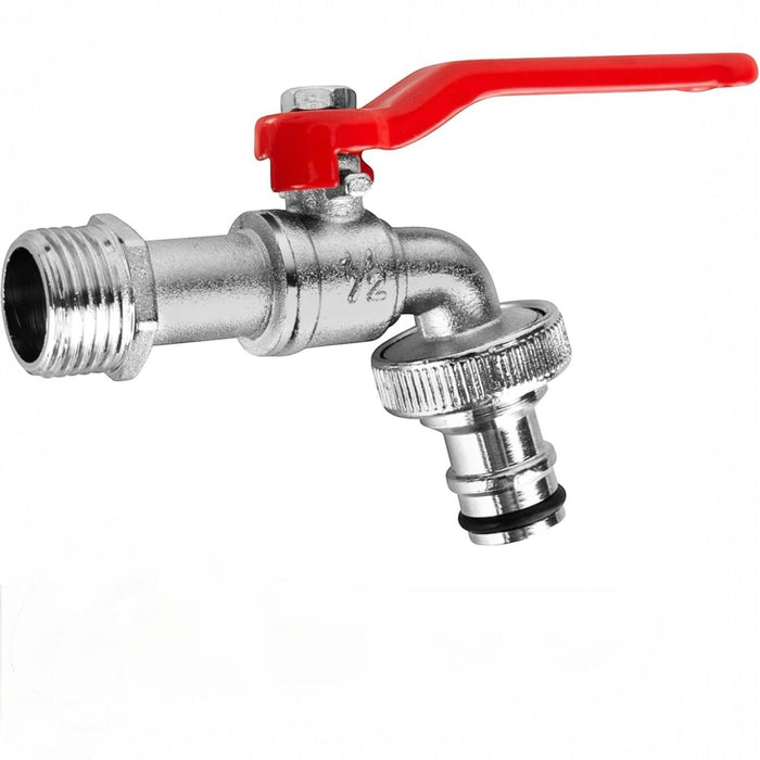 Rubinetto Esterno universale da giardino, 1/2"/3/4 " rubinetto da giardino 90010 1/2"