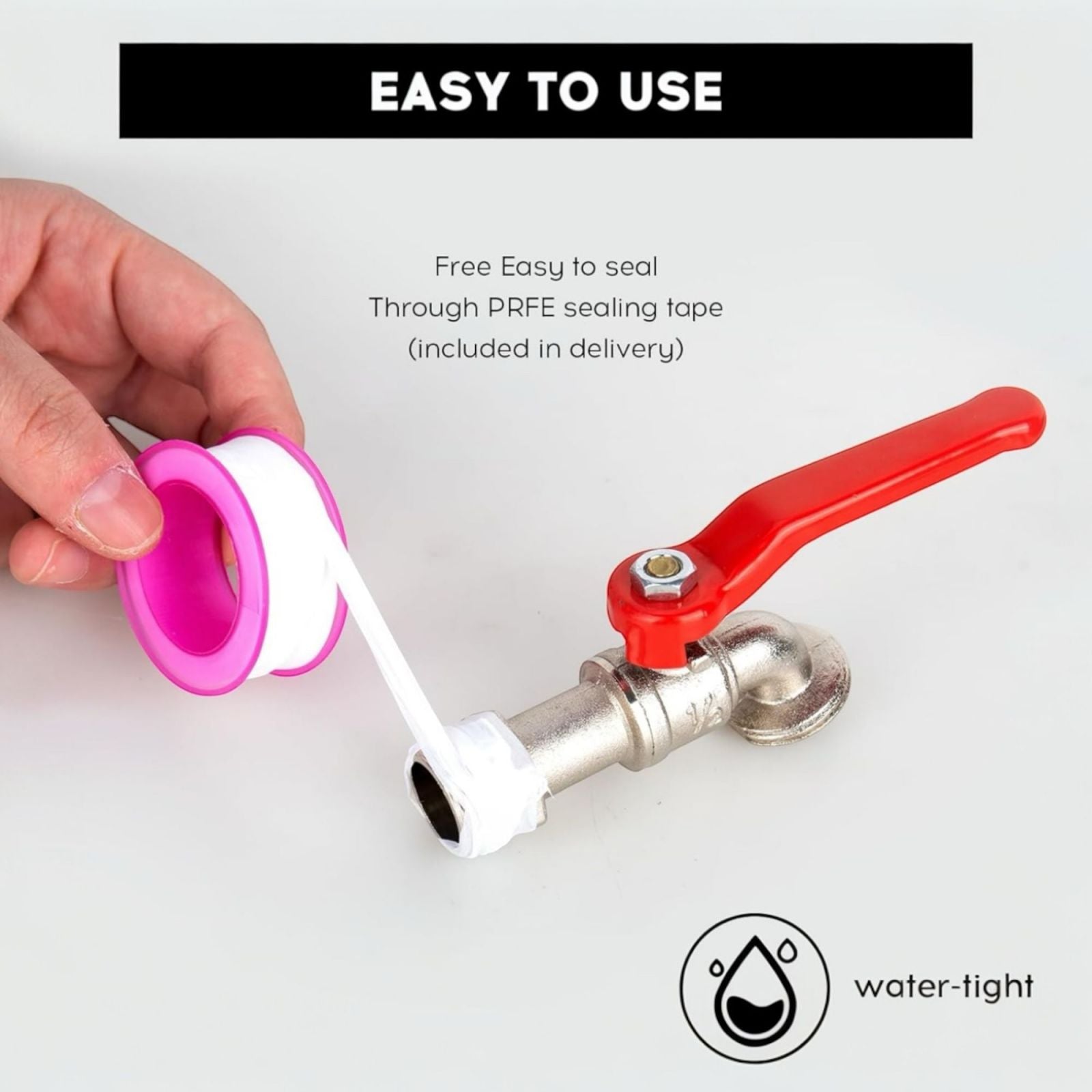 Rubinetto Esterno universale da giardino, 1/2"/3/4 " rubinetto da giardino 90010 1/2"