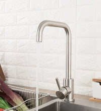 Rubinetto Miscelatore Monocomando Lavello Cucina Satinato Canna Alta 52813