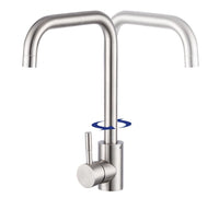 Rubinetto Miscelatore Monocomando Lavello Cucina Satinato Canna Alta 52813