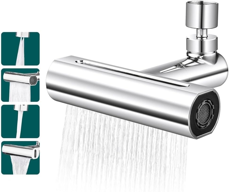 Rubinetto Prolunga Rubinetto Cucina Areatore Effetto Cascata 3 Getti 360° 87521