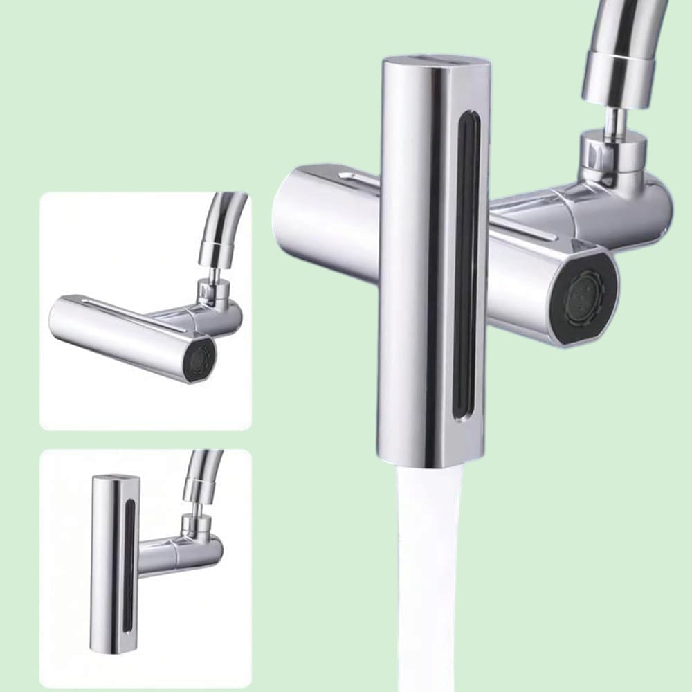 Rubinetto Prolunga Rubinetto Cucina Areatore Effetto Cascata 3 Getti 360° 87521