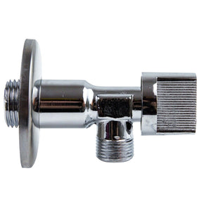 Rubinetto da muro universale valvola a sfera 1/2" 3/8" con rosone 8100 / 59986