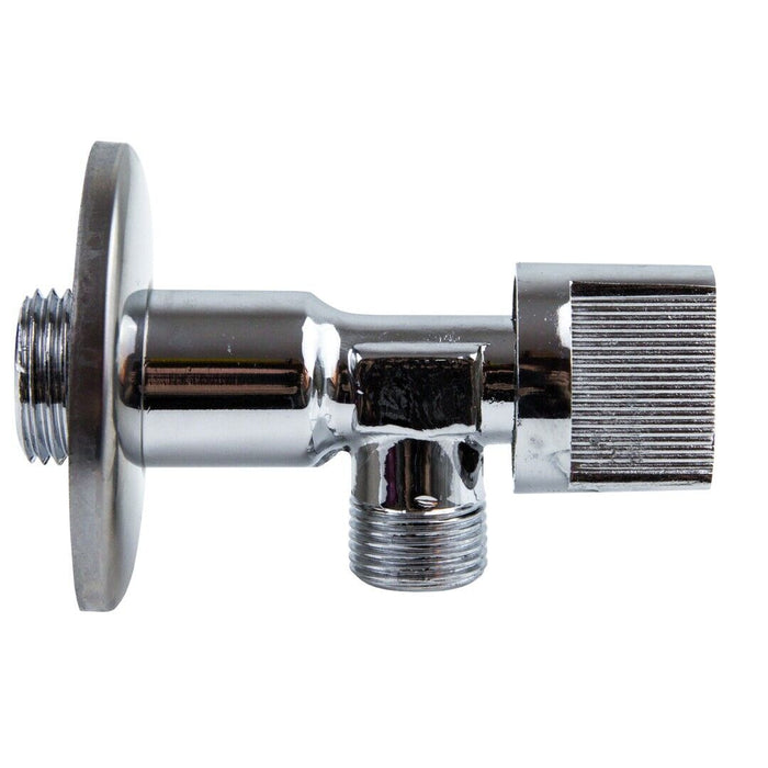 Rubinetto da muro universale valvola a sfera 1/2" 3/8" con rosone 8100 / 59986