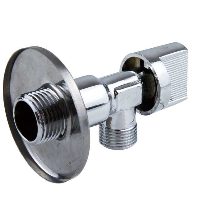 Rubinetto da muro universale valvola a sfera 1/2" 3/8" con rosone 8100 / 59986