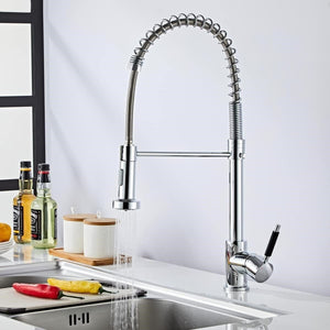 Rubinetto miscelatore cucina con doccetta lavello isola cucina canna alta 87466