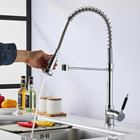 Rubinetto miscelatore cucina con doccetta lavello isola cucina canna alta 87466