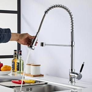 Rubinetto miscelatore cucina con doccetta lavello isola cucina canna alta 87466