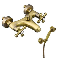 Rubinetto miscelatore vasca da bagno con doccetta vintage bronzo ROMO 59466