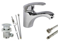 Rubinetto monoforo lavabo miscelatore monocomando da bagno ottone cromato 52328A