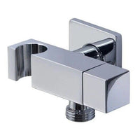 Rubinetto per indroscopino a parete con supporto doccetta quadrato Art.59506