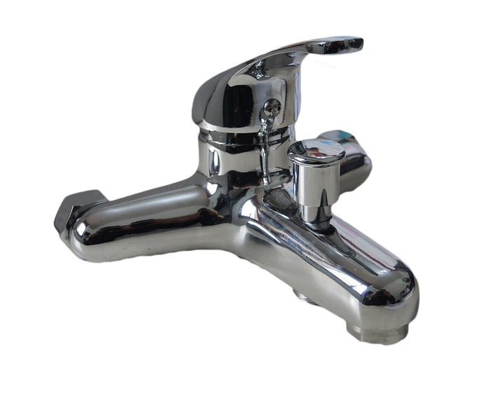 Rubinetto vasca parete miscelatore muro monocomando da bagno attaco doccia 52928