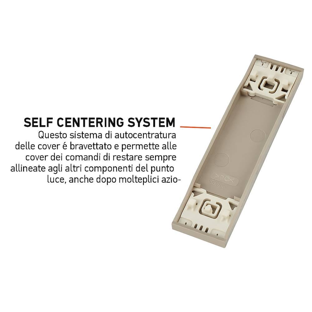 Bticino living now cover copriforo 1 modulo per supporti compatibili *** colore sabbia, confezione 1