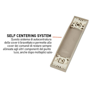 Bticino living now cover copriforo 1 modulo per supporti compatibili *** colore sabbia, confezione 1