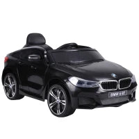 Macchina Elettrica per Bambini BMW 6GT 6V, Macchina Telecomandata con Musica e Fari LED, MP3, Clacson, 106 x 64 x 51 cm, Nero