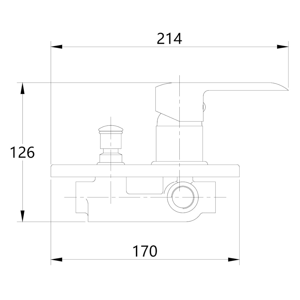 Miscelatore doccia parete america ad incasso con deviatore ottone colore cromato *** confezione 1