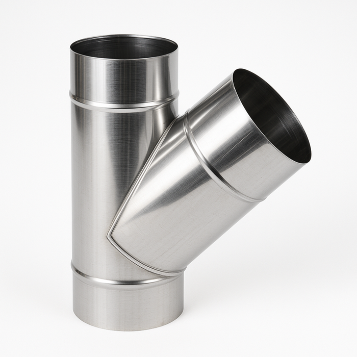 Raccordo braga 135° mono parete metallica spessore 0,5 mm canna fumaria *** misura Ø 180 mm, confezione 1