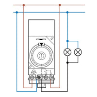 Finder interruttore orario giornaliero serie 12 16a 230v cavalieri 36 mm