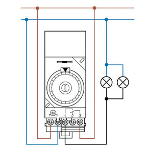 Finder interruttore orario giornaliero serie 12 16a 230v cavalieri 36 mm