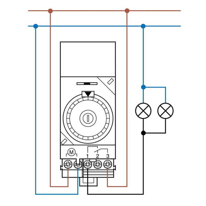 Finder interruttore orario giornaliero serie 12 16a 230v cavalieri 36 mm